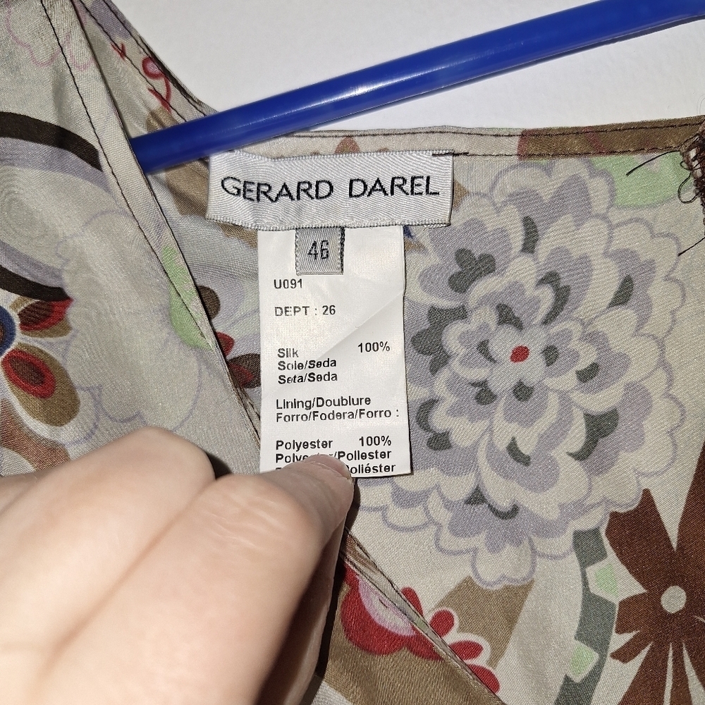 Vintage Gerard Darel Silk Dress Size 46EU - Picture 7 of 7